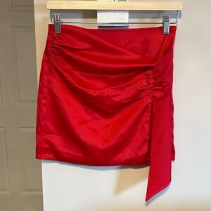 Dynamite Vibrant Red Mini Skirt